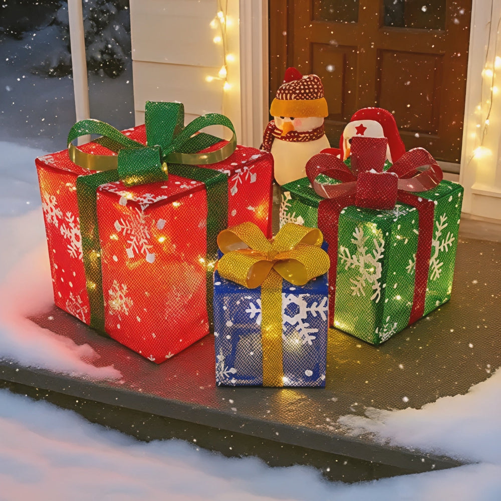 Colorful LED Christmas Yard Decor Lights Kit