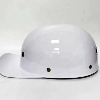 Open Face Motorcycle Helmet Baseball Cap Design