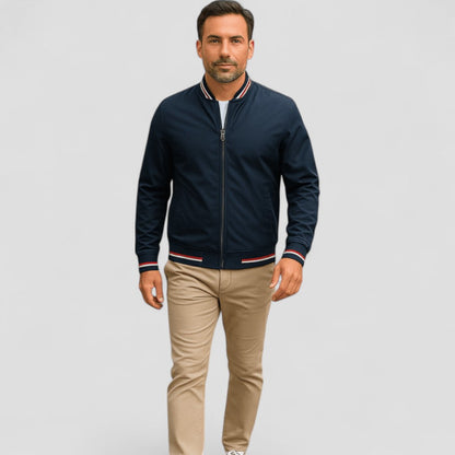 Lightweight Zip Up Classic Bomber Jacket for Men