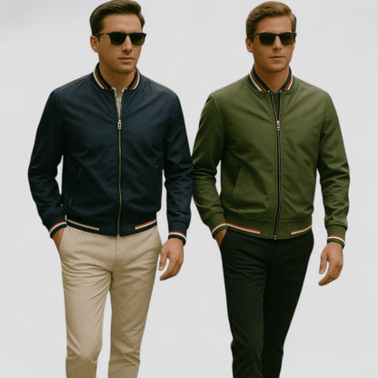 Lightweight Zip Up Classic Bomber Jacket for Men