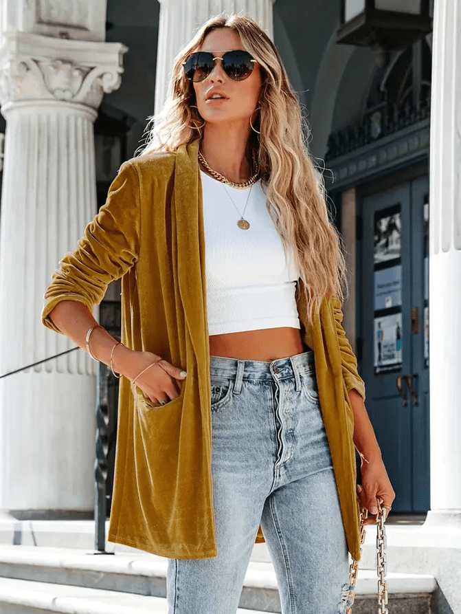 Elegant Women's Spring Coat Classic Design - VogeLuxe