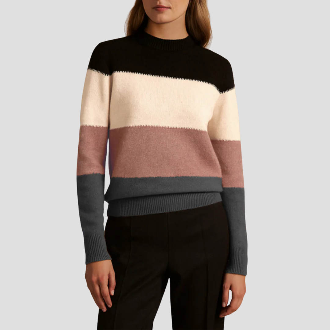 Lila | Colour Block Knit Jumper 0