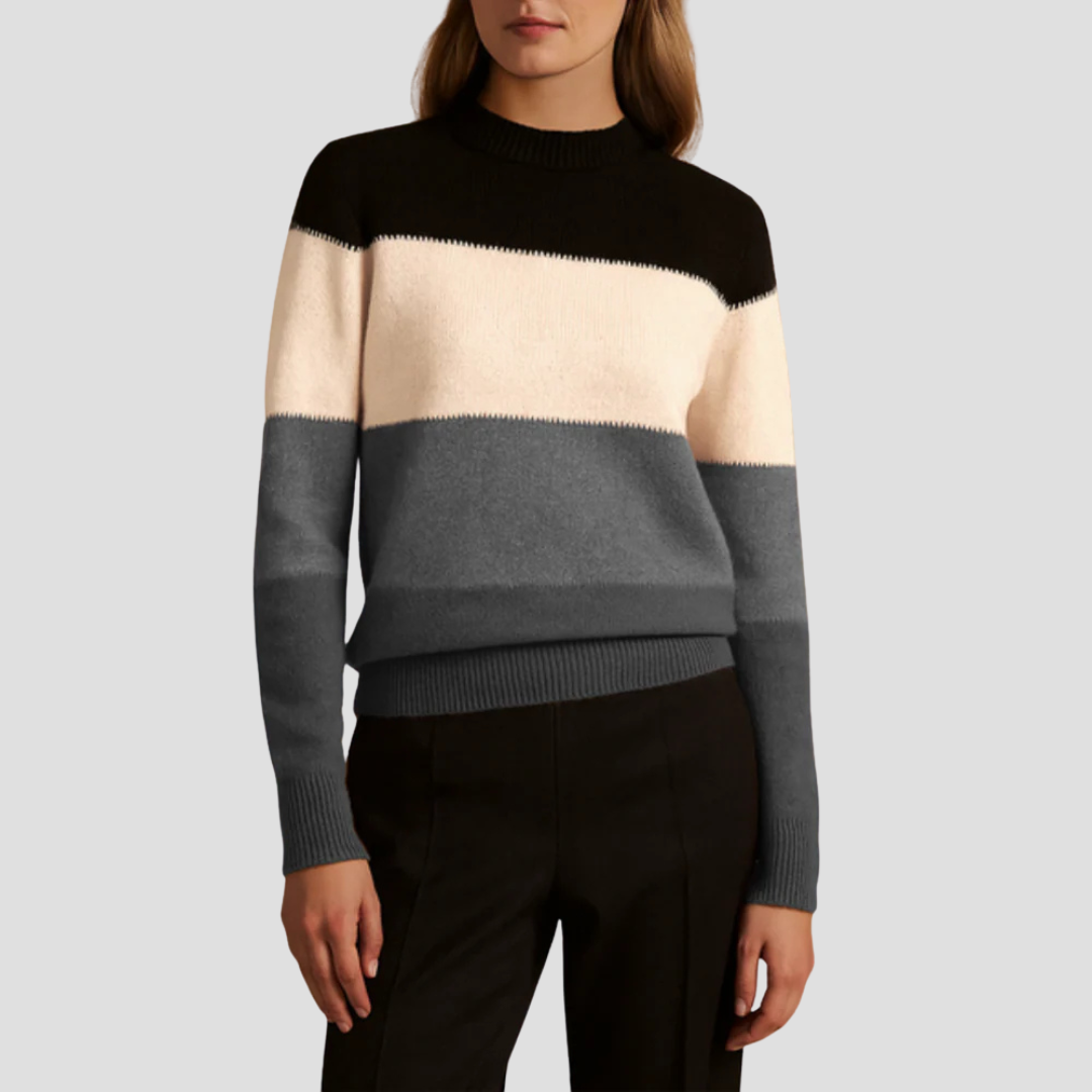 Lila | Colour Block Knit Jumper 4