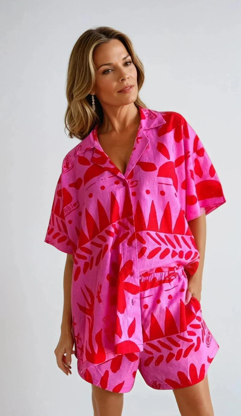 Soft Women's Casual Lounge Wear Set with Loose Fit - VogeLuxe