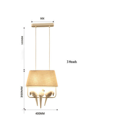 Natural Fiber Bird Cage Pendant Light