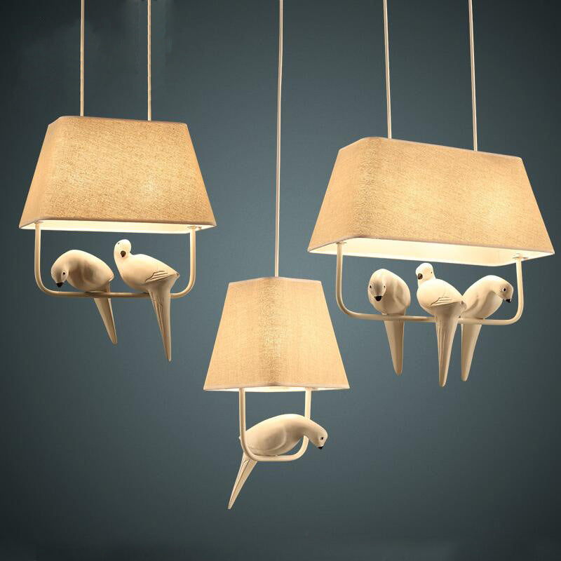 Natural Fiber Bird Cage Pendant Light - VogeLuxe