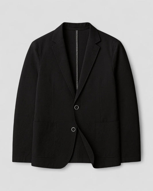 Linen Blend Blazer Smart Casual Tailored Fit for Men