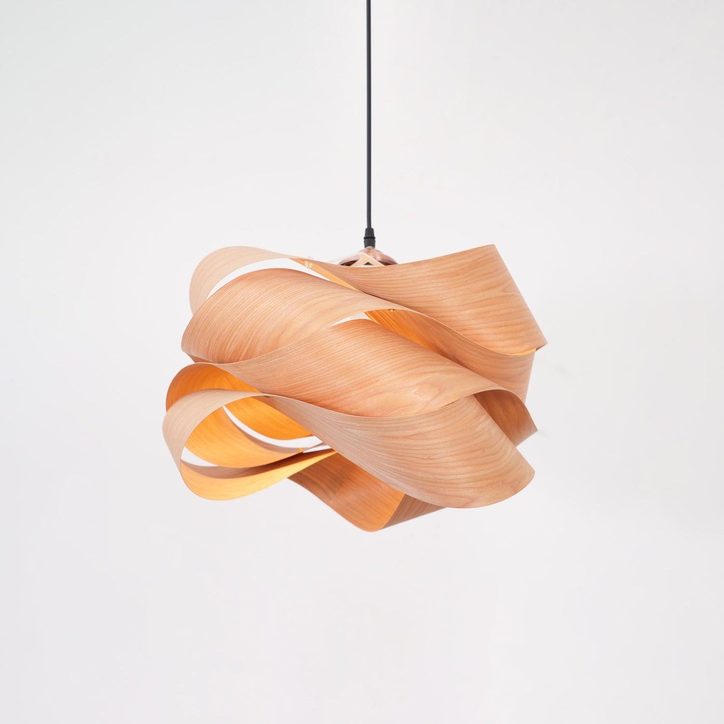 Rustic Wooden Hanging Light for Living Room - BritishElegance