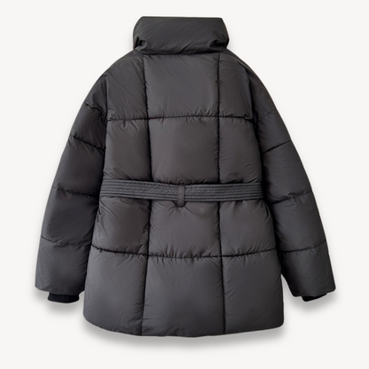 VogeLuxe | Women’s Belted Quilted Puffer Jacket