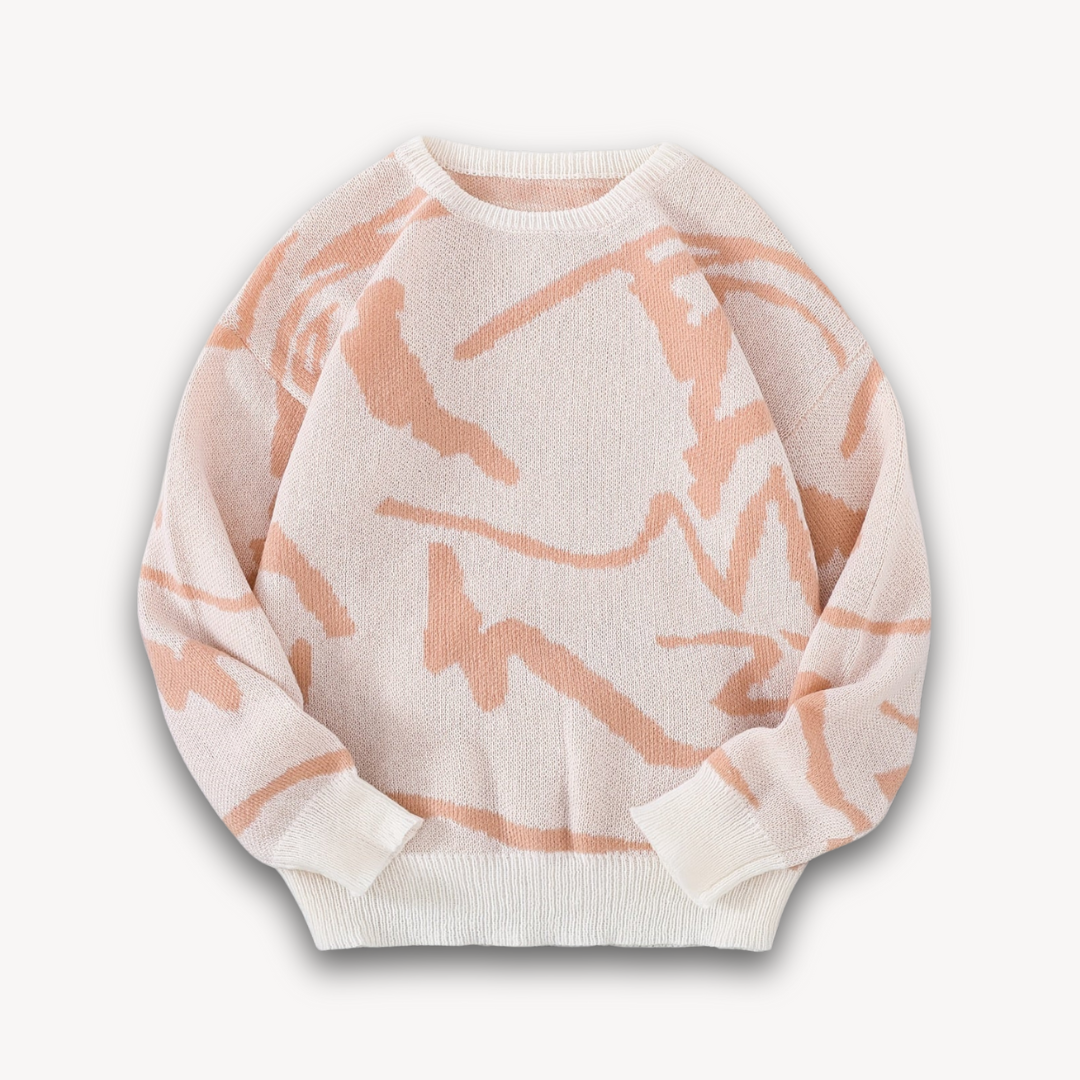 VogeLuxe | Men’s Bold Graphic Crewneck Sweater