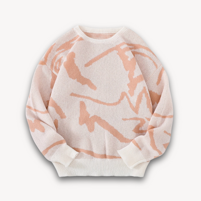 VogeLuxe | Men’s Bold Graphic Crewneck Sweater