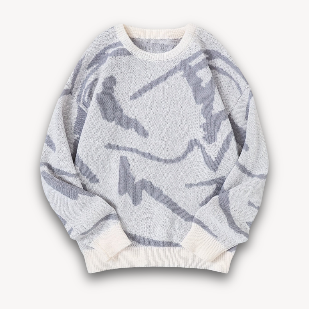 VogeLuxe | Men’s Bold Graphic Crewneck Sweater