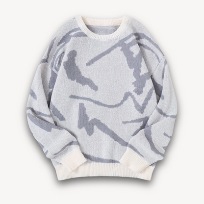 VogeLuxe | Men’s Bold Graphic Crewneck Sweater