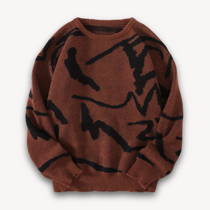 VogeLuxe | Men’s Bold Graphic Crewneck Sweater