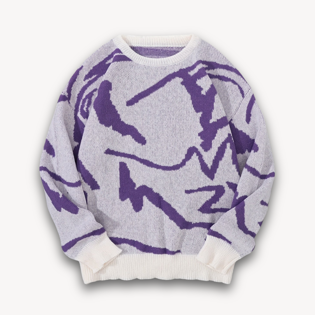 VogeLuxe | Men’s Bold Graphic Crewneck Sweater