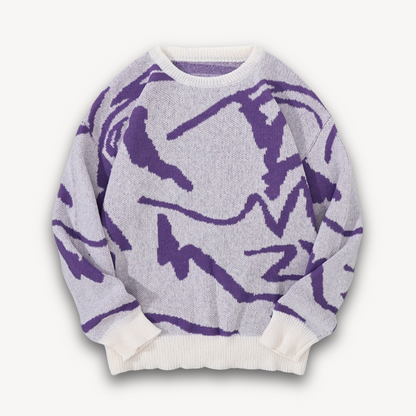VogeLuxe | Men’s Bold Graphic Crewneck Sweater