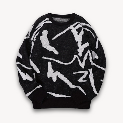 VogeLuxe | Men’s Bold Graphic Crewneck Sweater