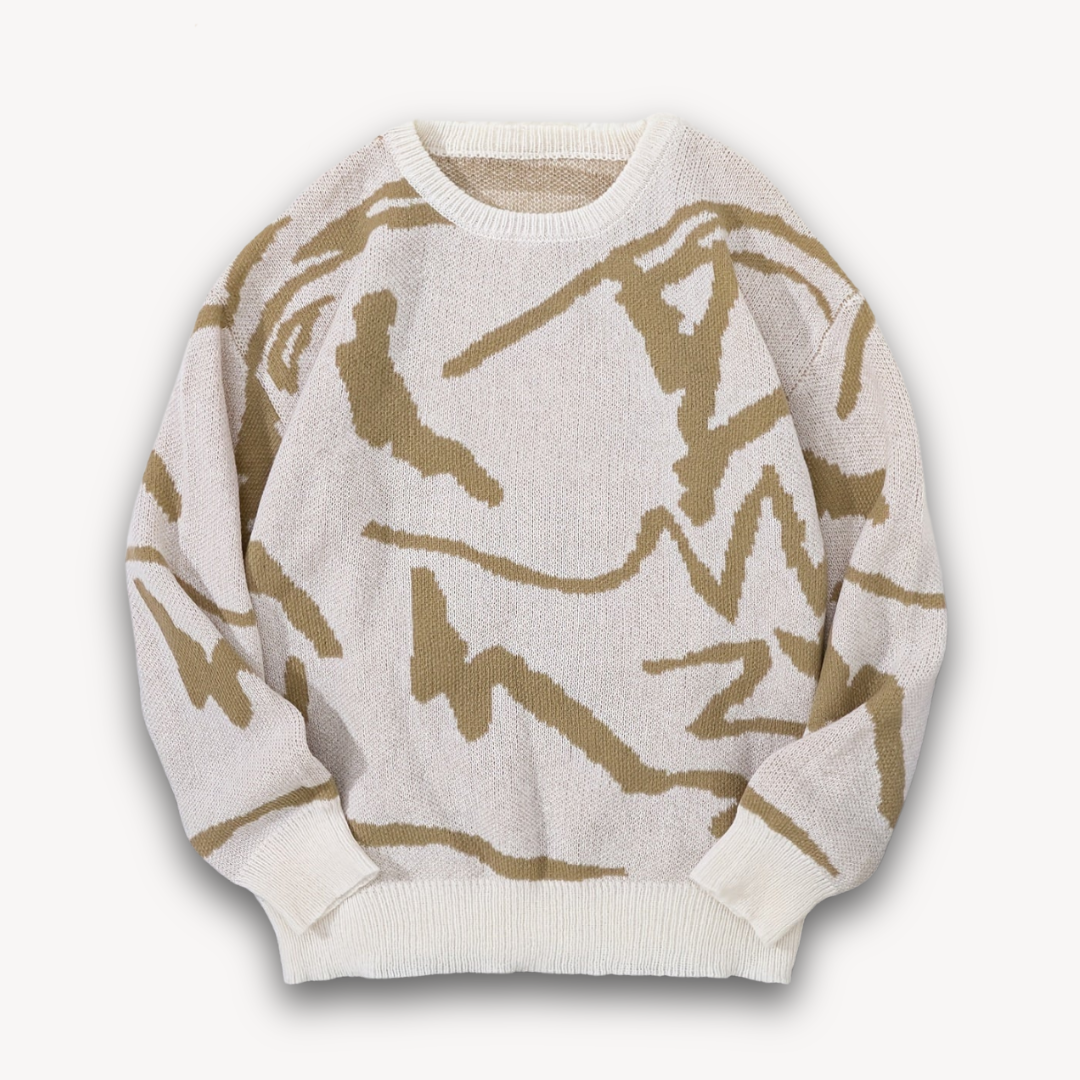 VogeLuxe | Men’s Bold Graphic Crewneck Sweater