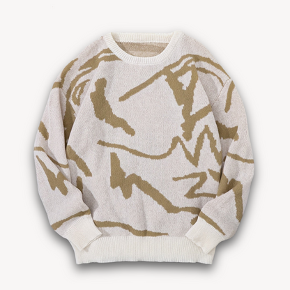 VogeLuxe | Men’s Bold Graphic Crewneck Sweater