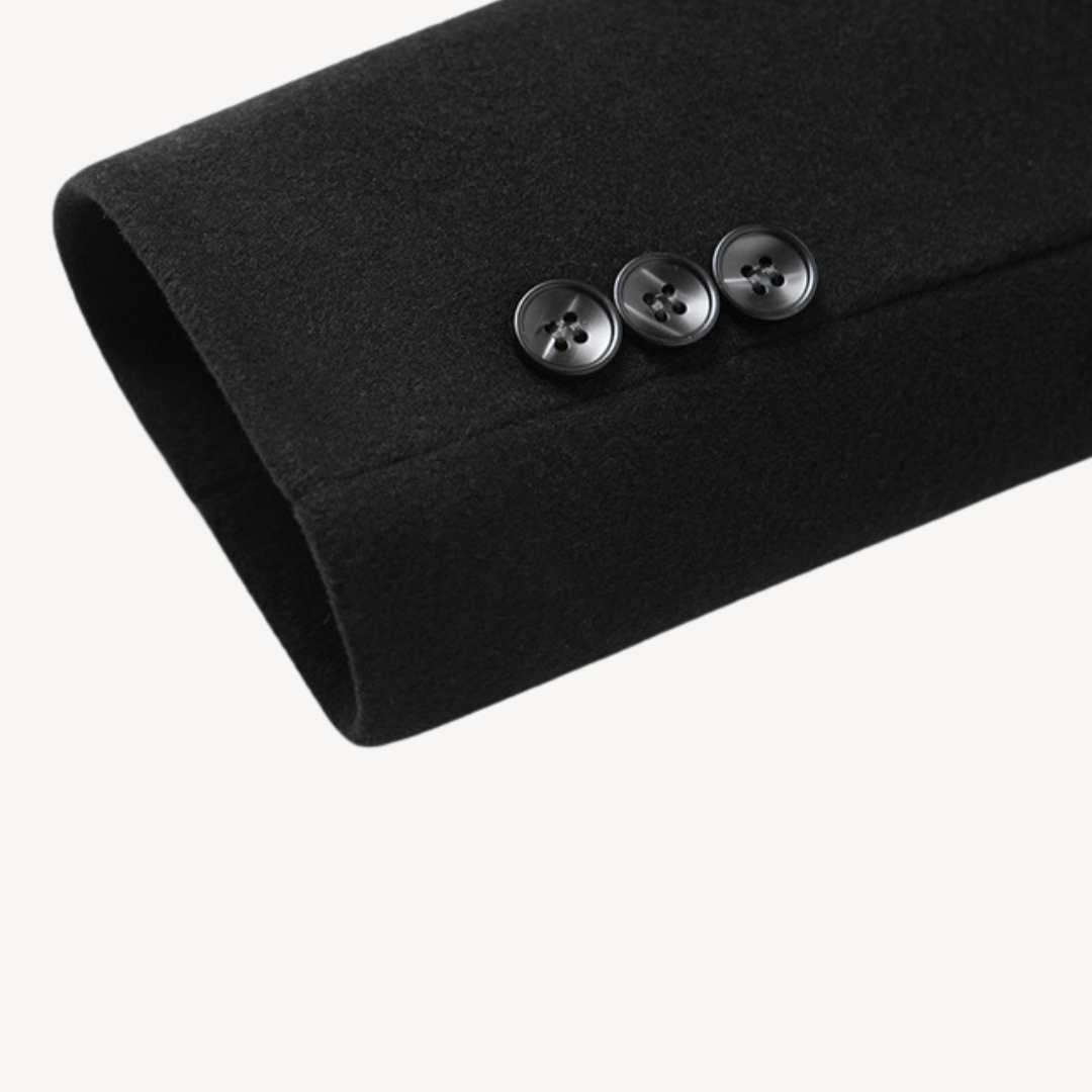 VogeLuxe | Men’s Classic Tailored Mid-Length Overcoat