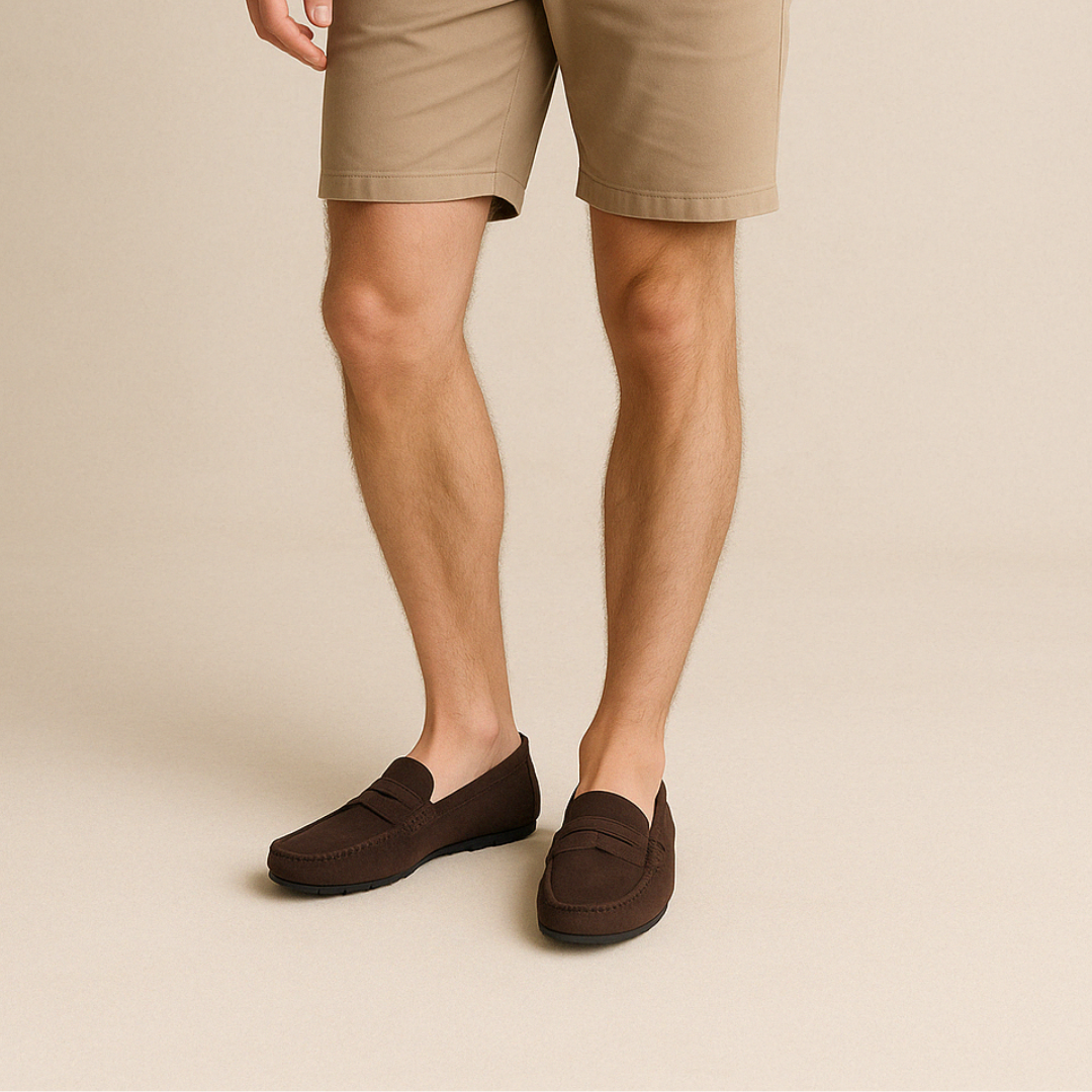 VogeLuxe | Men’s Classic Suede Driving Moccasins