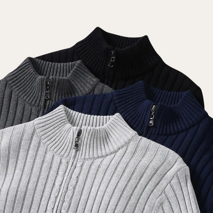 VogeLuxe | Men’s Casual Ribbed Knit Layering Cardigan