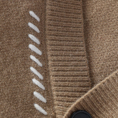 VogeLuxe | Men’s Minimalist V-Neck Cardigan