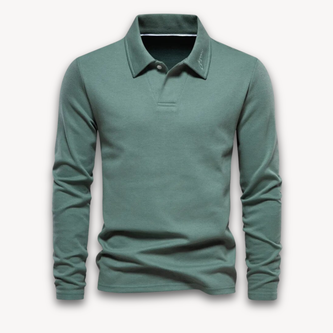 VogeLuxe | Men’s Classic V-Notch Polo Shirt