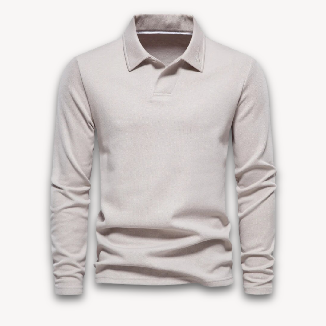 VogeLuxe | Men’s Classic V-Notch Polo Shirt