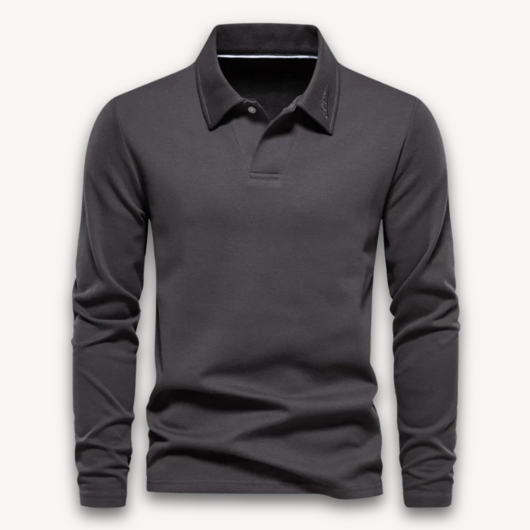 VogeLuxe | Men’s Classic V-Notch Polo Shirt