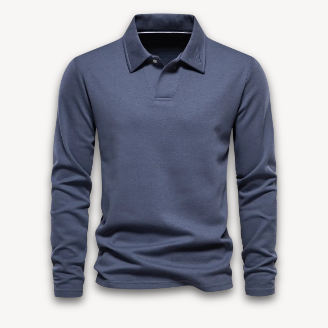 VogeLuxe | Men’s Classic V-Notch Polo Shirt