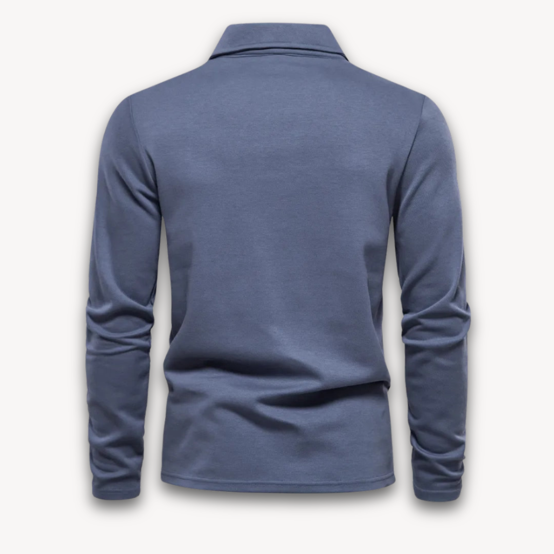 VogeLuxe | Men’s Classic V-Notch Polo Shirt