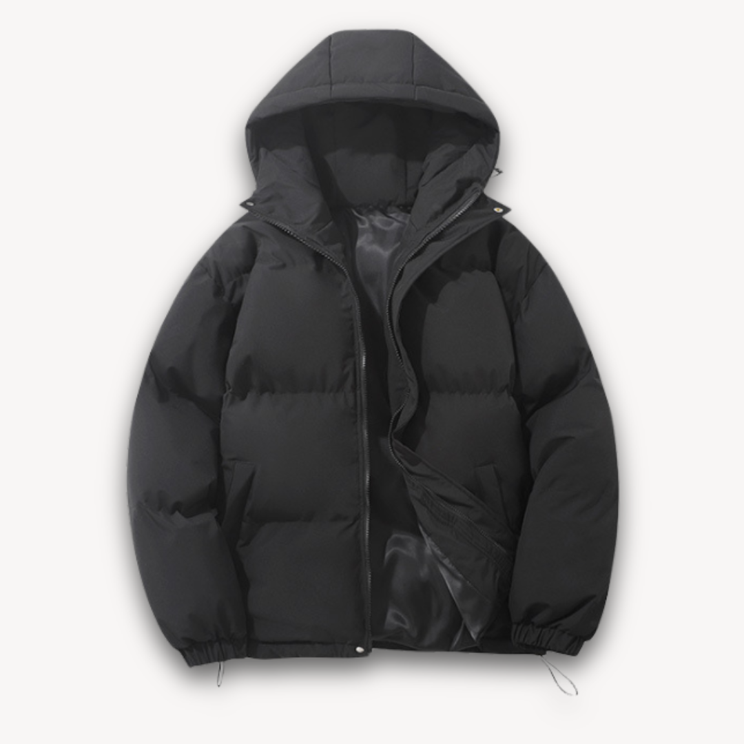 VogeLuxe | Men’s Boxy Hooded Puffer Jacket