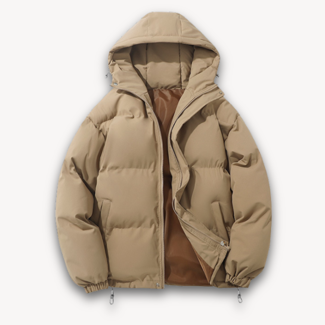VogeLuxe | Men’s Boxy Hooded Puffer Jacket