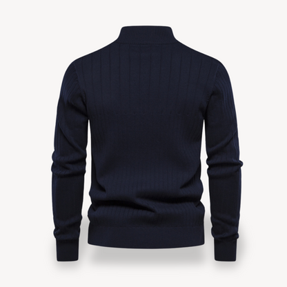 VogeLuxe | Men’s Classic Knit Zip Sweater