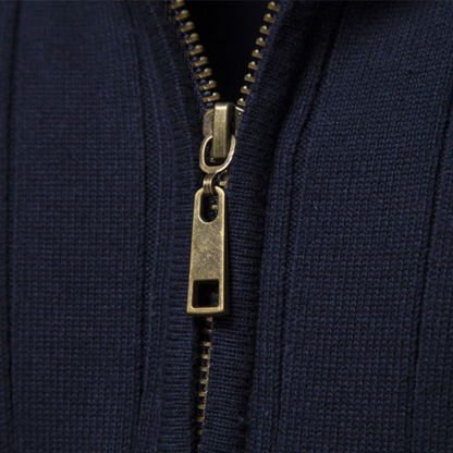 VogeLuxe | Men’s Classic Knit Zip Sweater