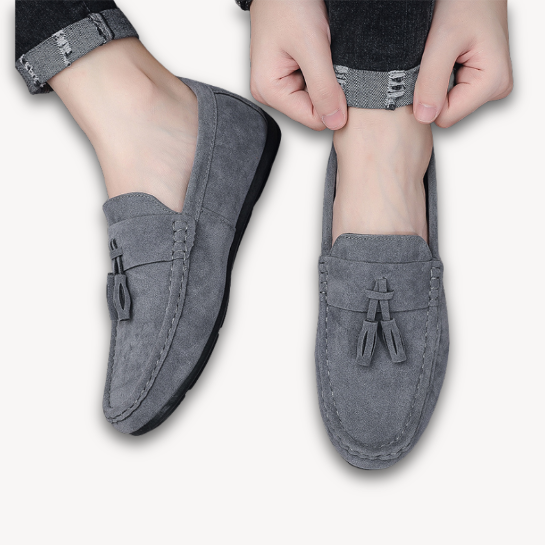VogeLuxe | Men’s Suede Tassel Loafers