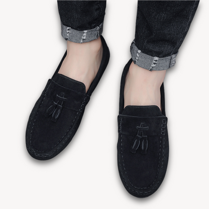 VogeLuxe | Men’s Suede Tassel Loafers