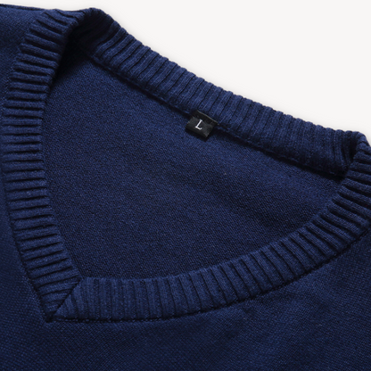 VogeLuxe | Men’s Classic V-Neck Knit Sweater