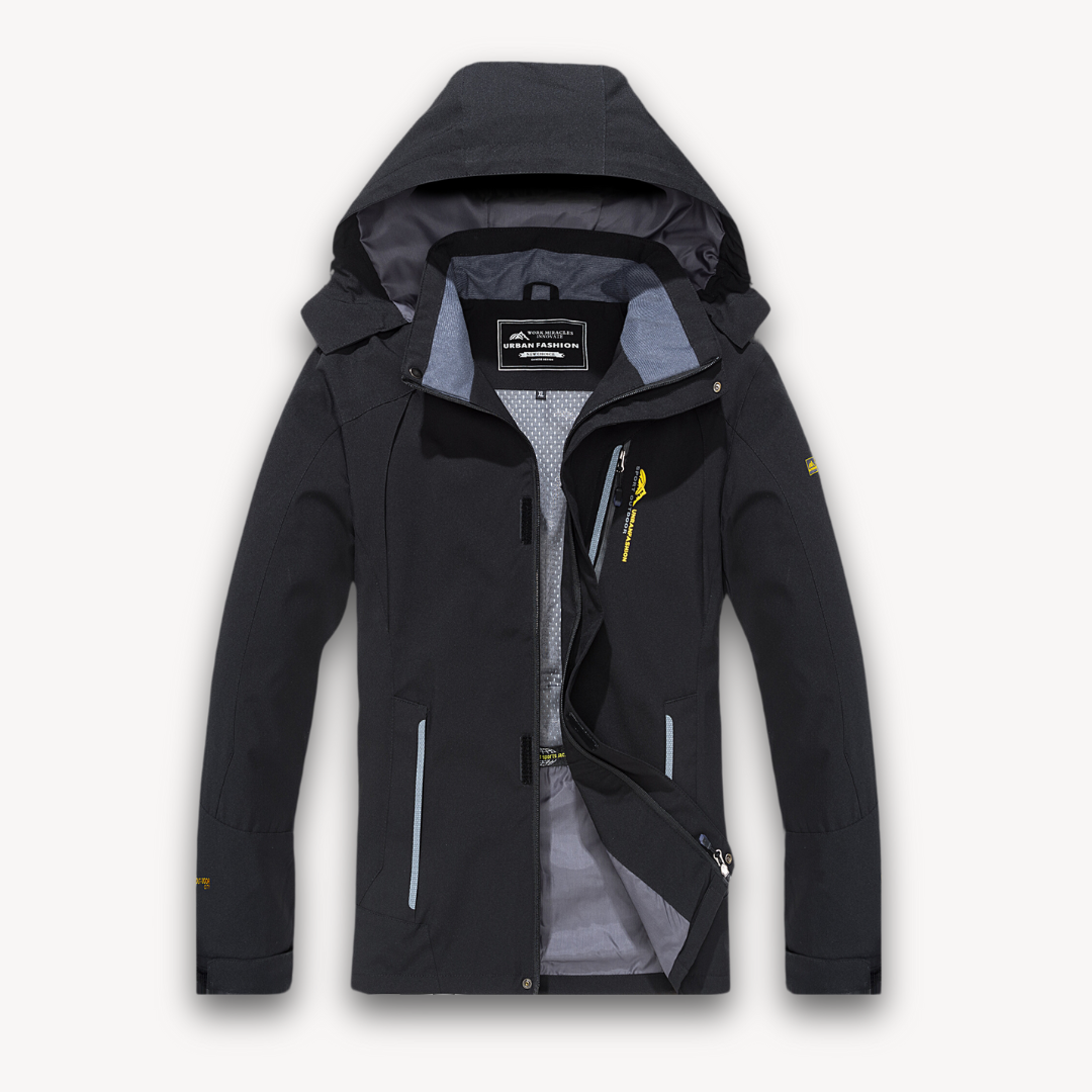 VogeLuxe | Men’s All-Weather Hooded Hiking Jacket