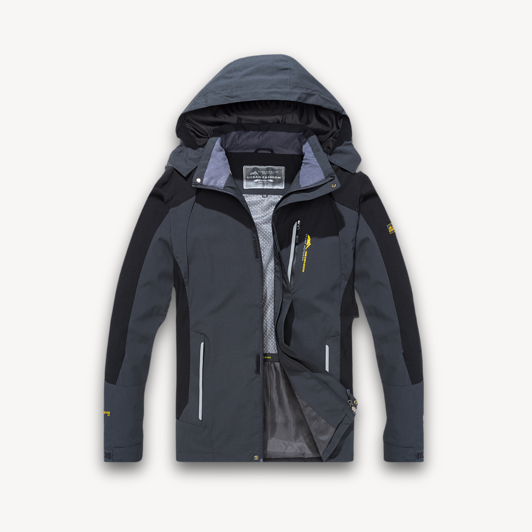 VogeLuxe | Men’s All-Weather Hooded Hiking Jacket