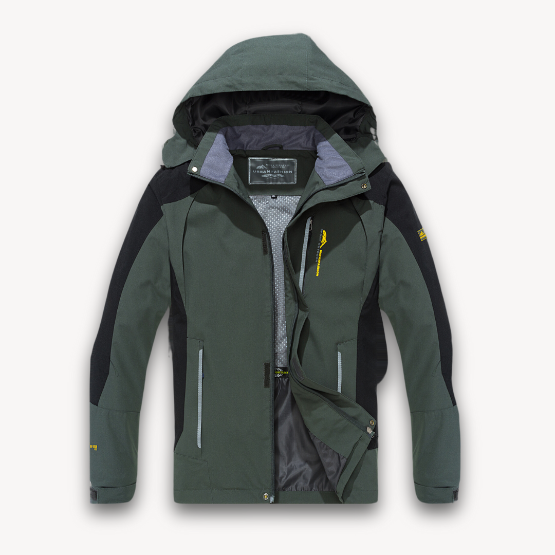 VogeLuxe | Men’s All-Weather Hooded Hiking Jacket