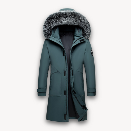 VogeLuxe | Men’s Long Fur Hood Winter Parka