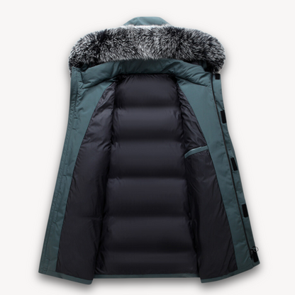 VogeLuxe | Men’s Long Fur Hood Winter Parka