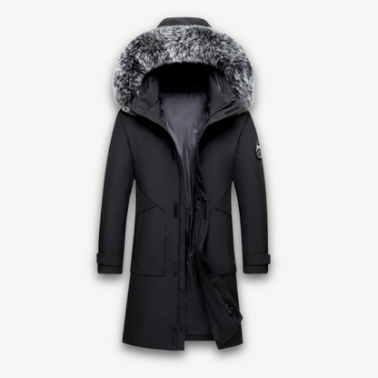 VogeLuxe | Men’s Long Fur Hood Winter Parka