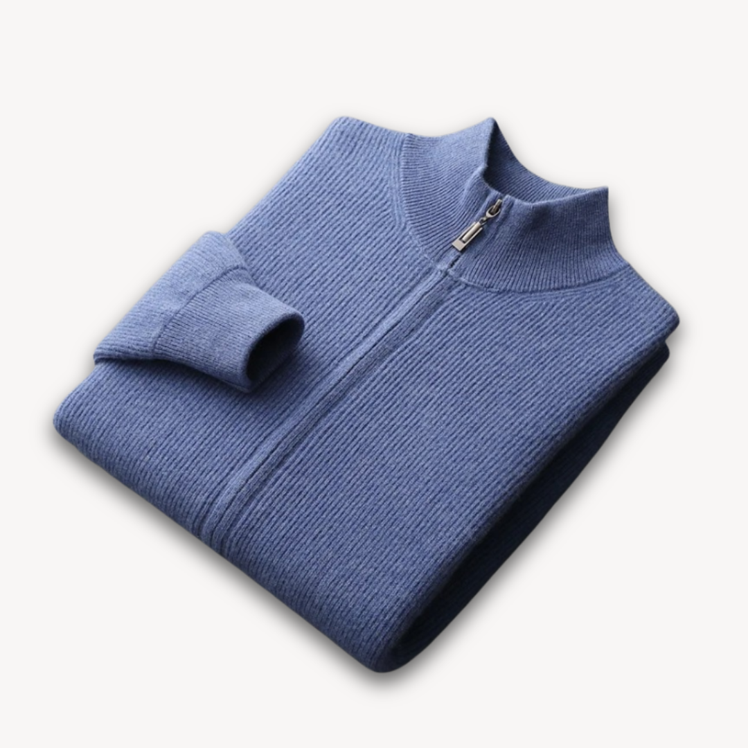 VogeLuxe | Men’s Slim Fit Zip Cardigan