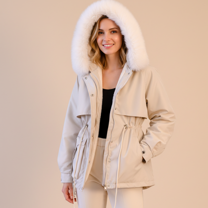 VogeLuxe | Women’s Faux Fur Collar Down Jacket