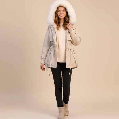 VogeLuxe | Women’s Faux Fur Collar Down Jacket