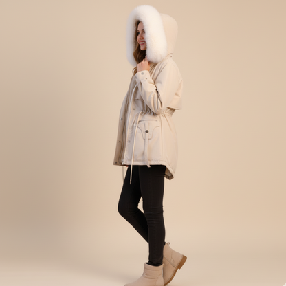 VogeLuxe | Women’s Faux Fur Collar Down Jacket