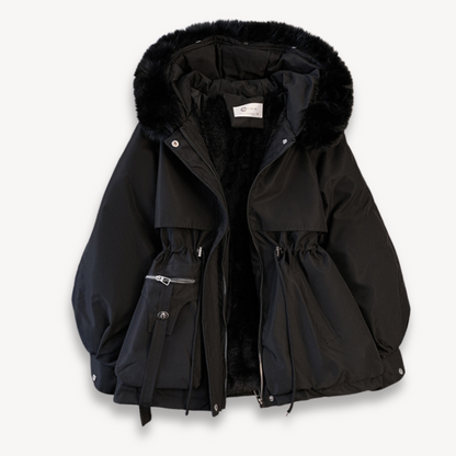 VogeLuxe | Women’s Faux Fur Collar Down Jacket
